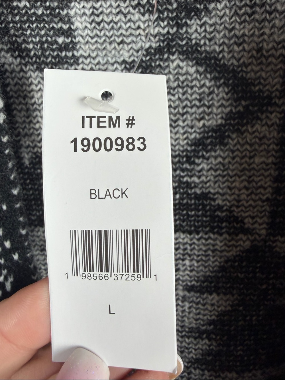 Frye NWT Women’s Black & White Geometric Pattern Open-Front Cardigan Size Large - Picture 4 of 16